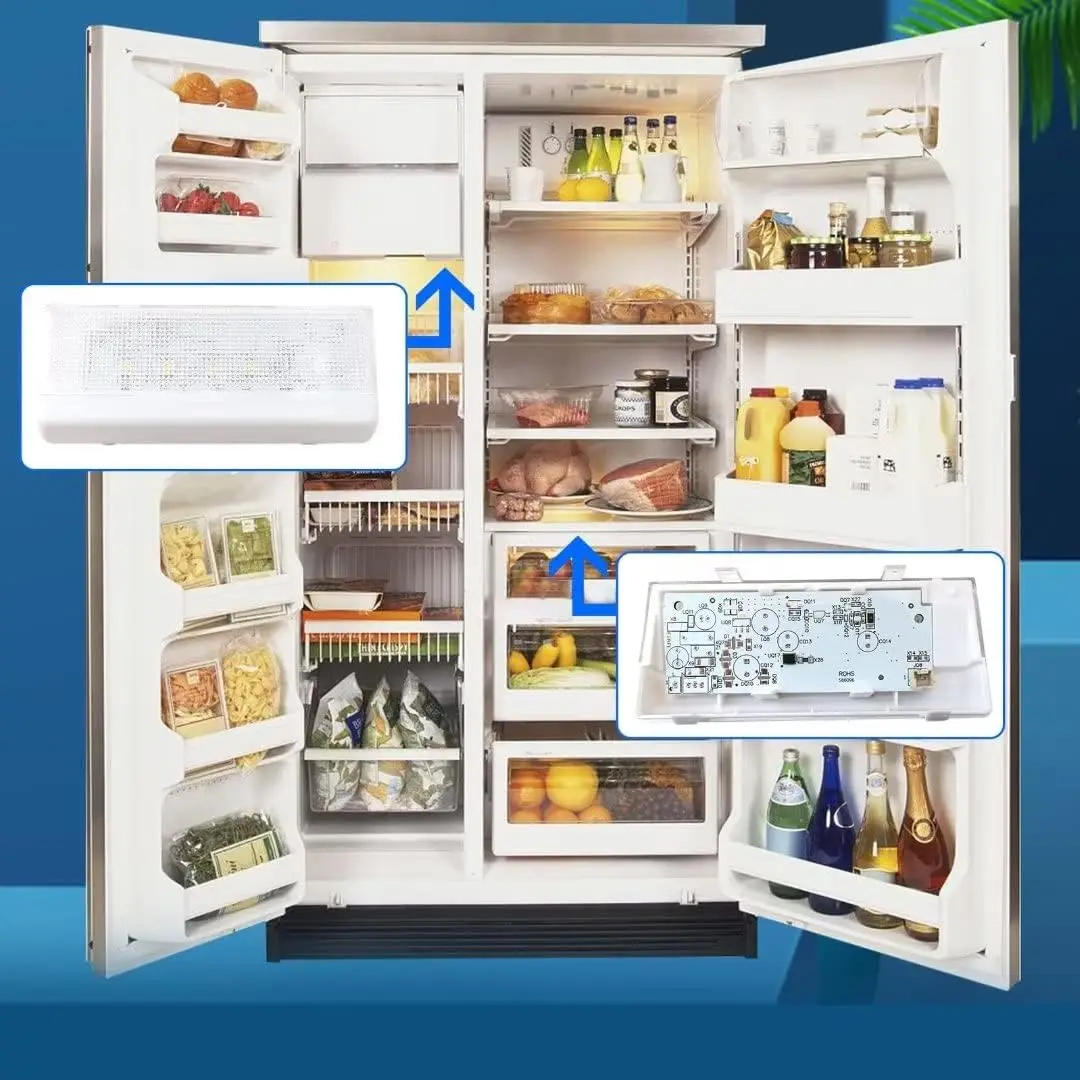 ضوء LED للثلاجة مع 10515057   بديل يناسب 106. 51729410   106. 51792410   106. 51792411   ثلاجة