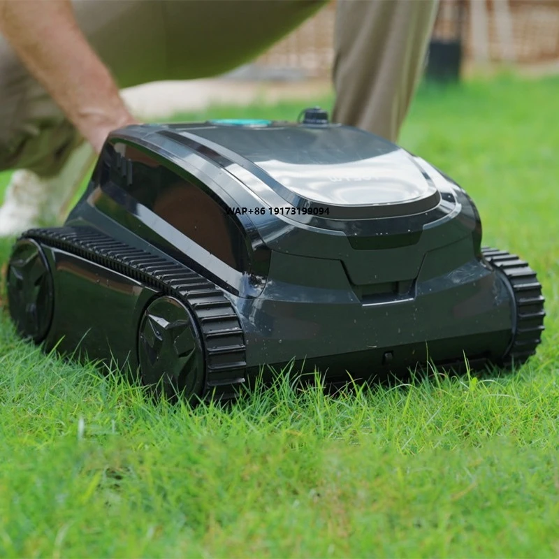 Automatic Rechargeable Pool Cleaning Robot for Efficient Bottom and Wall Debris Removal in All Pool Types