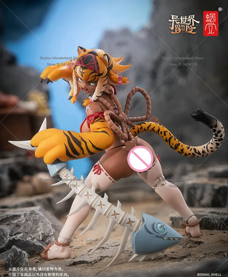 In Stock Snail shell RPG-04 1/12 Scale Anime Soldier Tiger Girl Garu Mobile Suit Girl 6inch Action Figure Doll Collection