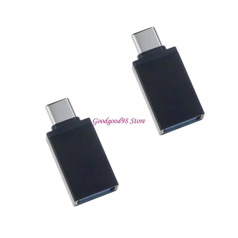 Pack Of 2 USB C to USB Adapter USB C Male To USB3.0 Female OTG Adapters