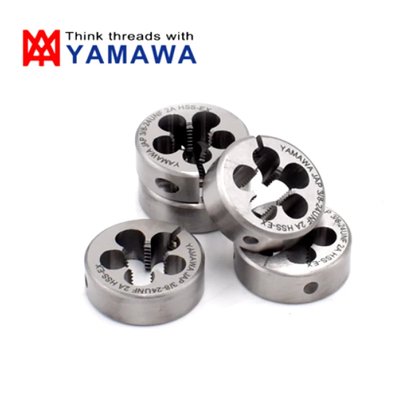 1PCS YAMAWA HSSE Left Hand Metric and Fine Round Die M2M2.3M2.5 M2.6 M3 M4 M4.5 M5 M6M7 M8 M9  AR-D Screw Threading Dies