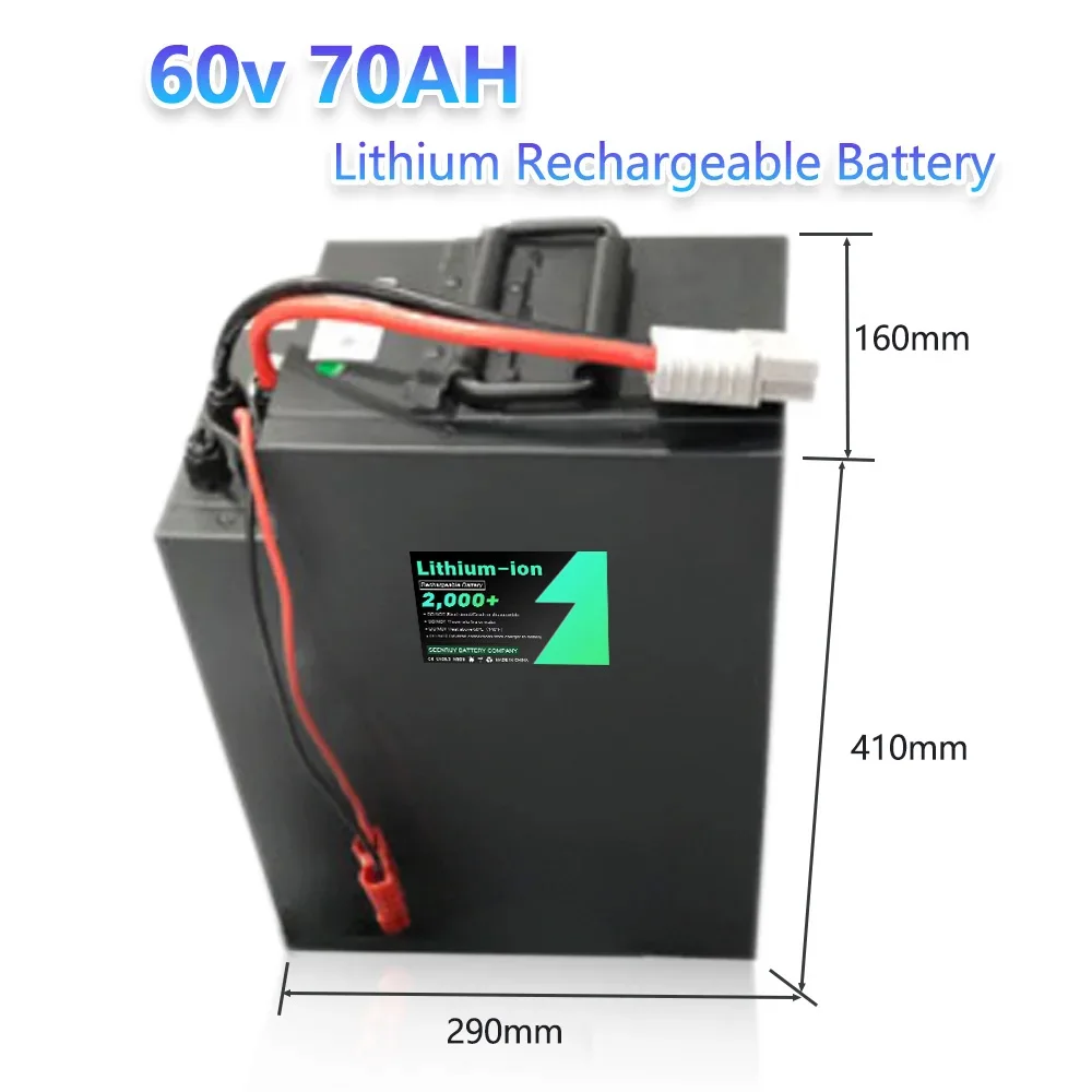 60AH 70AH Li-ion Lithium Polymer Battery Pack For Business robot  Home Solar electric motorcycle Wind Power Long Working Hours