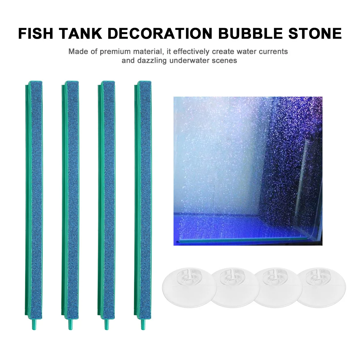 

9 Pcs Bubble Stone Set Aquarium Fish Tank Hydroponics Sandstone No Leaks Create Currents Add Oxygen Healthy Roots