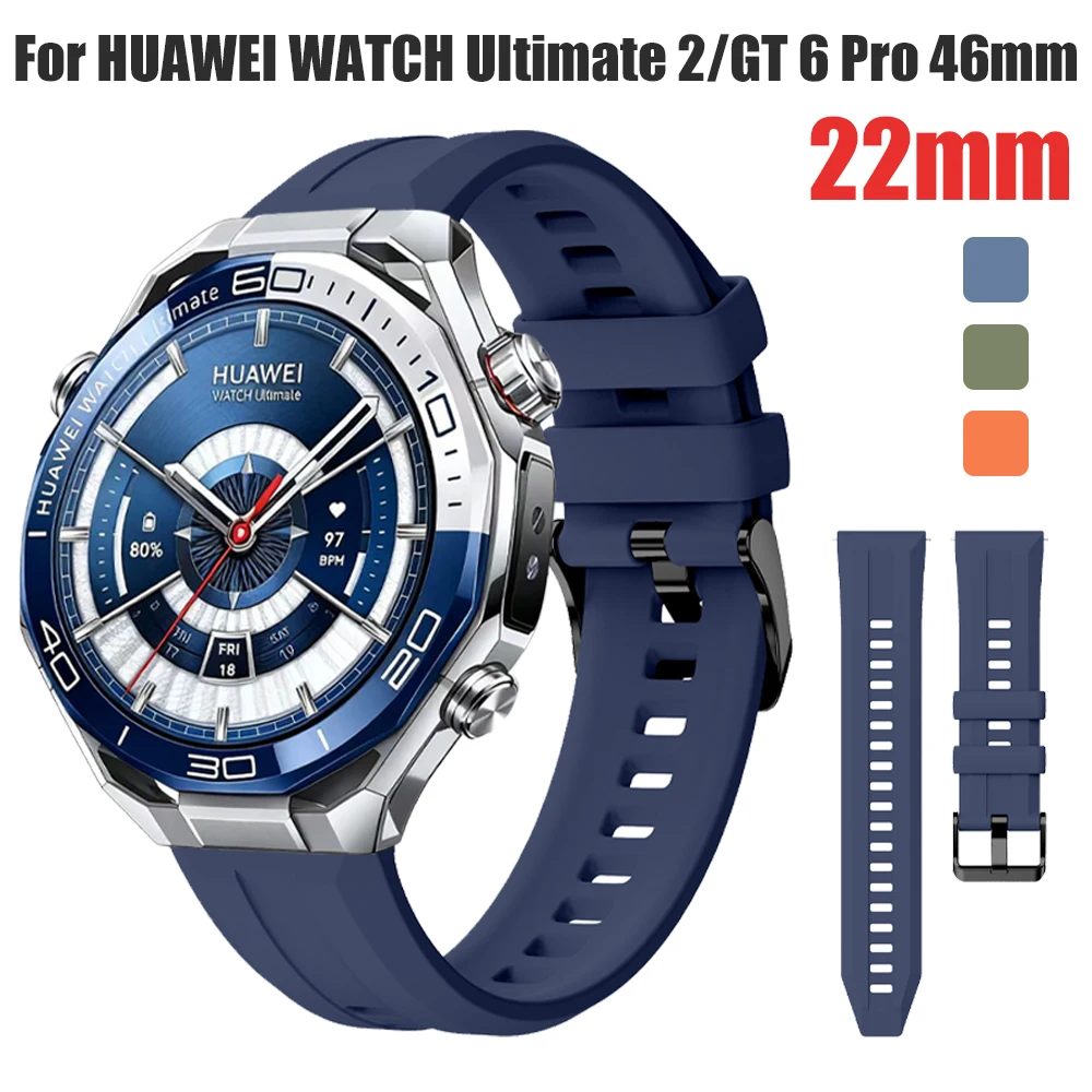 22Mm Silicone Strap… - image