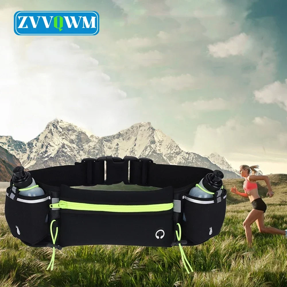 

Running Belt Water Bottle Waist Women Men Hydration Belt Runners Pouch Jogging Water Fanny Pack Bottle Holder Waist Pack