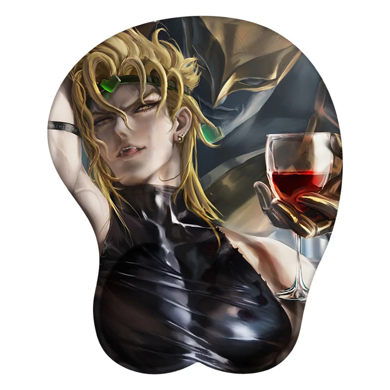 

Dio Brando 3D коврик для мыши аниме коврик для мыши подставка для запястий силиконовый сексуальный креативный игровой коврик подарок