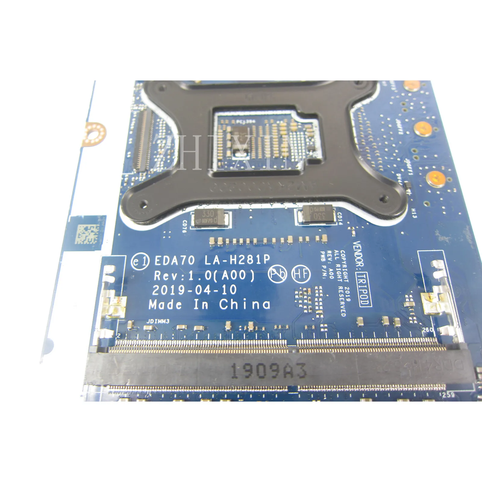 CN-0CM4KP 0CM4KP For Dell Precision 7740 7750 Laptop Motherboard with I7-9850H CPU EDA70 LA-H281P Mainboard full test