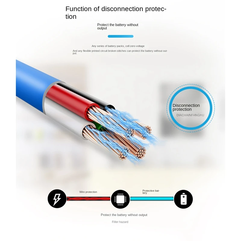 8S 24V Lithium Iron Phosphate Battery Protection Board With Equalization Temperature Control BMS Protection Board