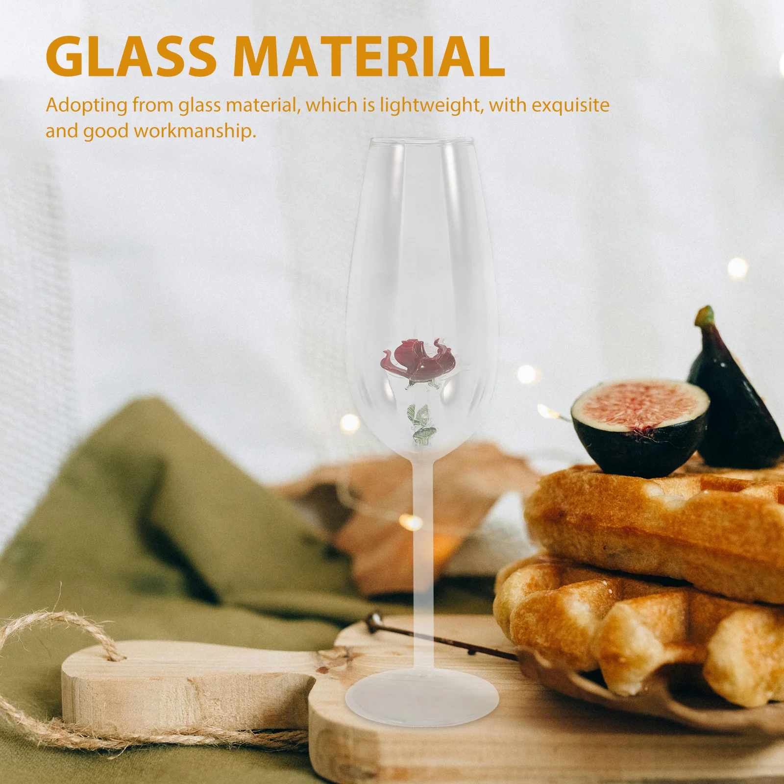 

Rose Crystal Wine Glass 3D Rose Flower Cocktail Goblet Cup for Bar Wedding Party Banquet Wine Cup Goblets Glass Goblets