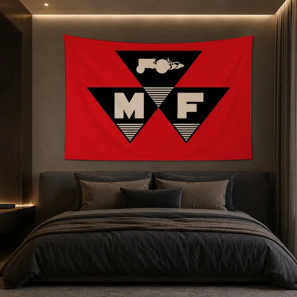 M-Massey Ferguson Tractor Tapestry Bedroom Living Room Bar Party House Home Dorm Interior Wall Decor Background Banner