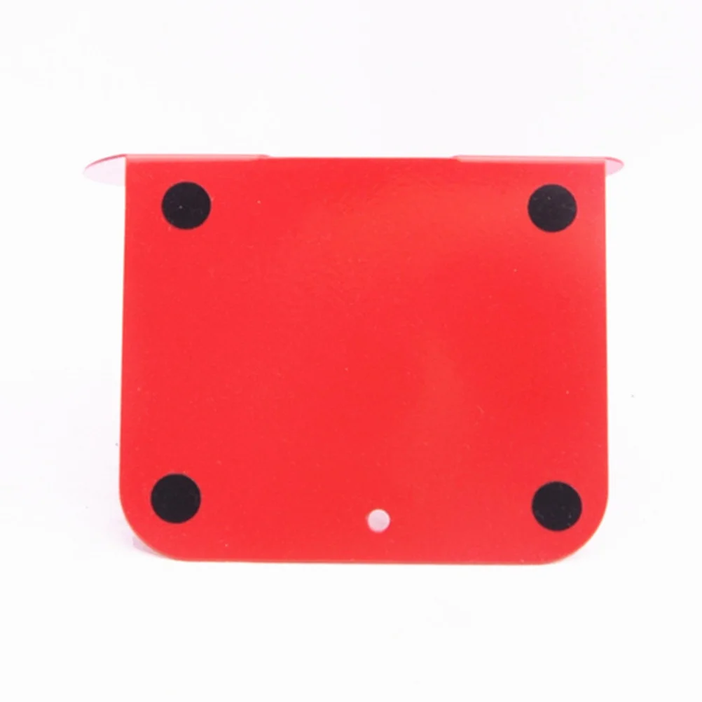 1 زوج ملاحظة الدفتين المعدنية غير زلق الدفتين رفوف للكتب والمجلات Cds Dvds تخزين مكتب المنزل ديكور أحمر #2