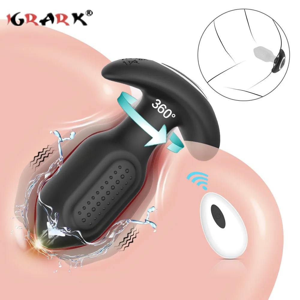 سدادة تدليك البروستاتا الدوارة للرجال والنساء ، سدادة شرجية ، المهبل ز ز ز ، الاستمناء المثلي ، ذيل المؤخرة ، ألعاب جنسية