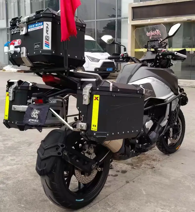QJMOTOR SRT800SX Luggage Rack Side Frame – 800SRT SX SRT 800 SX SRT 800SX Black Motorcycle Mounting Bracket