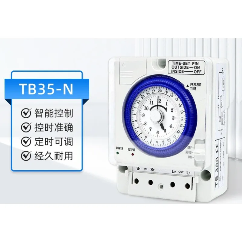 Mechanical Timer, Time Switch TB35 TB118 TB35-N Industrial Timer with Battery