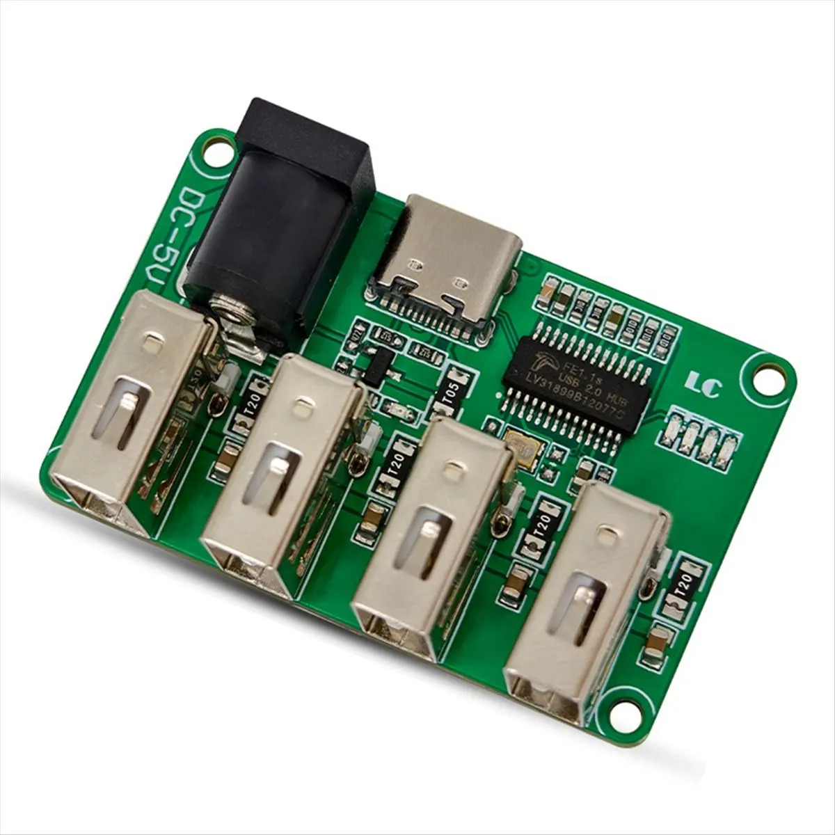 A10I USB2.0 HUB Module 1 to 4 Hub Module 480Mbps TYPE-C Input HUB Expansion Board for Keyboard Mouse