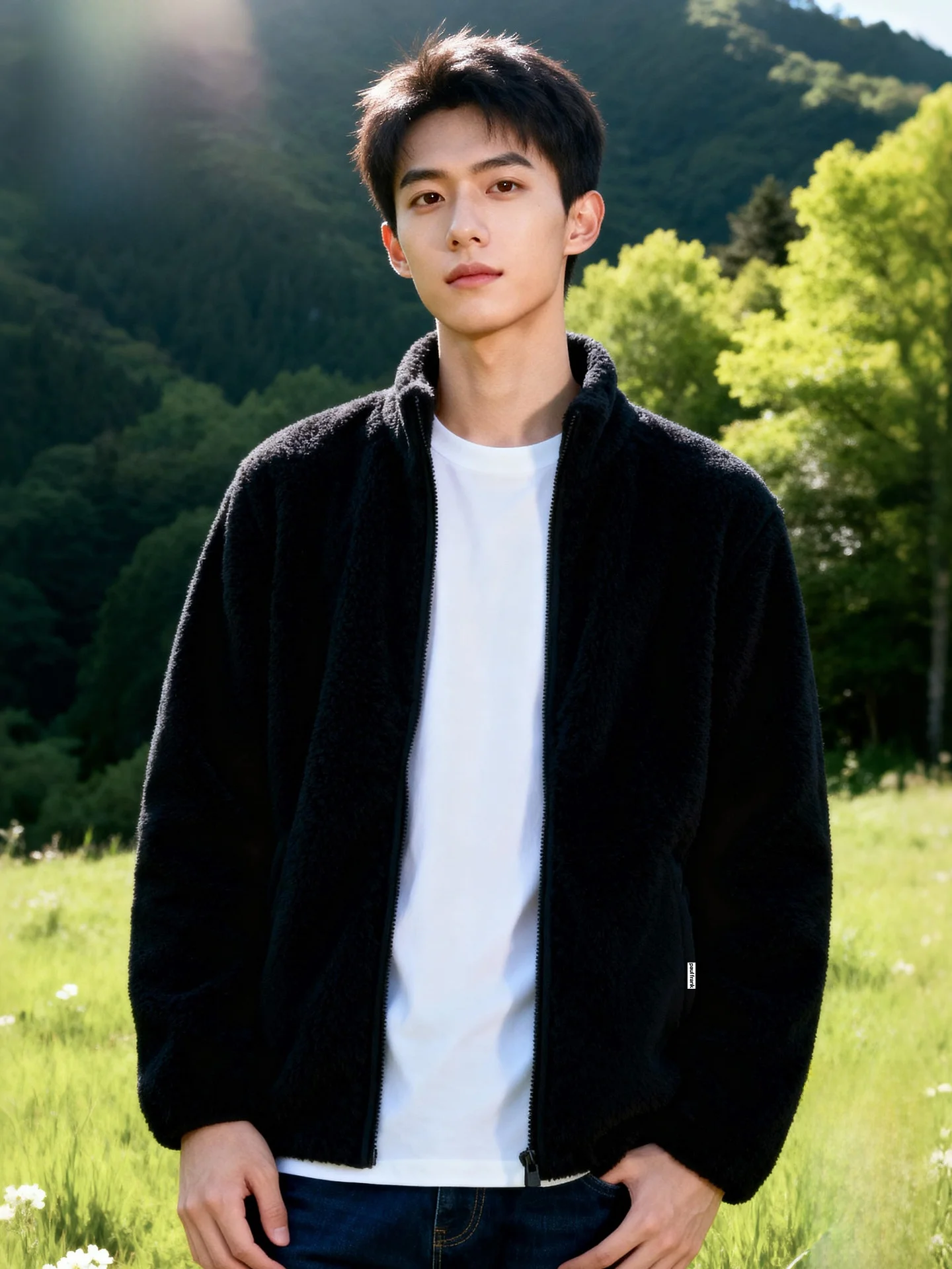 

Утепленная флисовая куртка для мужчин, осенне-зимняя, новая, теплая, с воротником-стойкой, длинными рукавами, на молнии