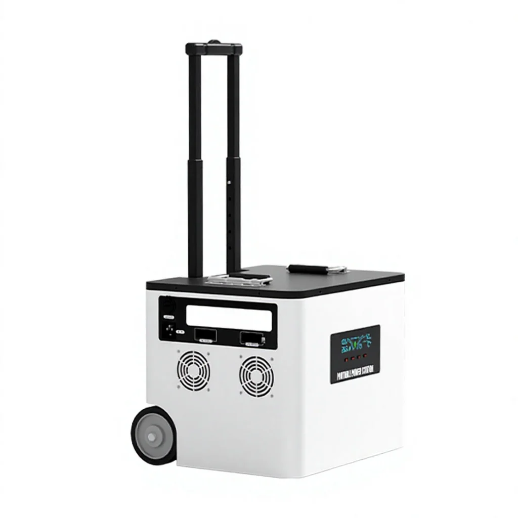 Outdoor Alloy Portable Power Station 220V with LED Display & Pure Sine Wave-High Power for Travel Camping & Night Market Stall