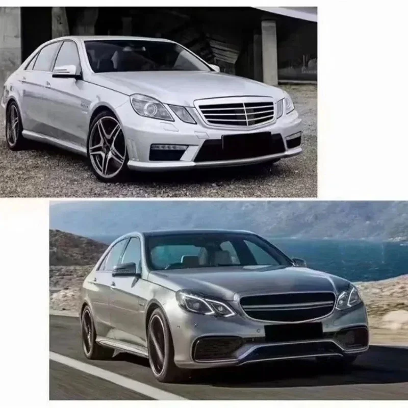 Car Modification E63 Bumper Grille Hood Fender LED Headlights Tail Lights Body Kit for  E-Class W212 2009-2013