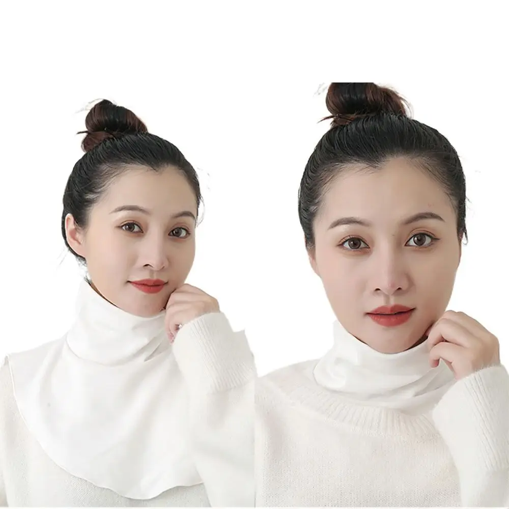 

Мягкий высокоэластичный чехол на шею, чехол для хиджаба в Рамадан, повязка на голову, полный искусственный воротник, высокие воротники, водолазки, шарфы, накидки