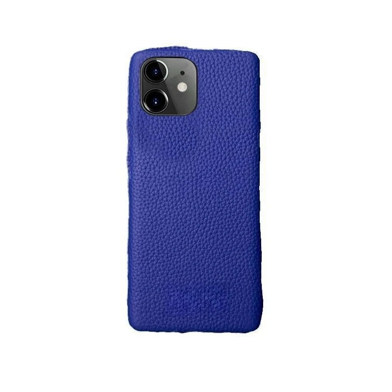 

Applicable to Apple iPhone mobile phone case half pack, lychee pattern leather, protective cover