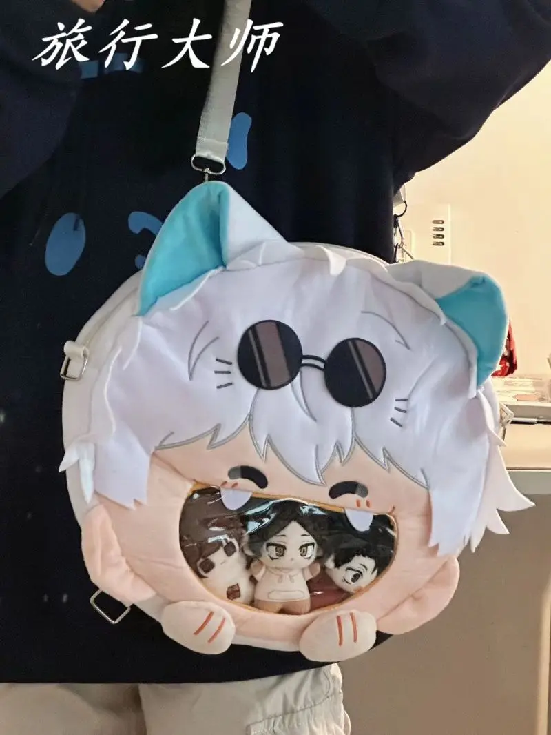 Anime Jujutsu Kaisen Itabag Gojo Satoru Kawaii Ita Bag for Women Backpacks Transparent Pocket Backpack Cosplay Cute Bag image 4