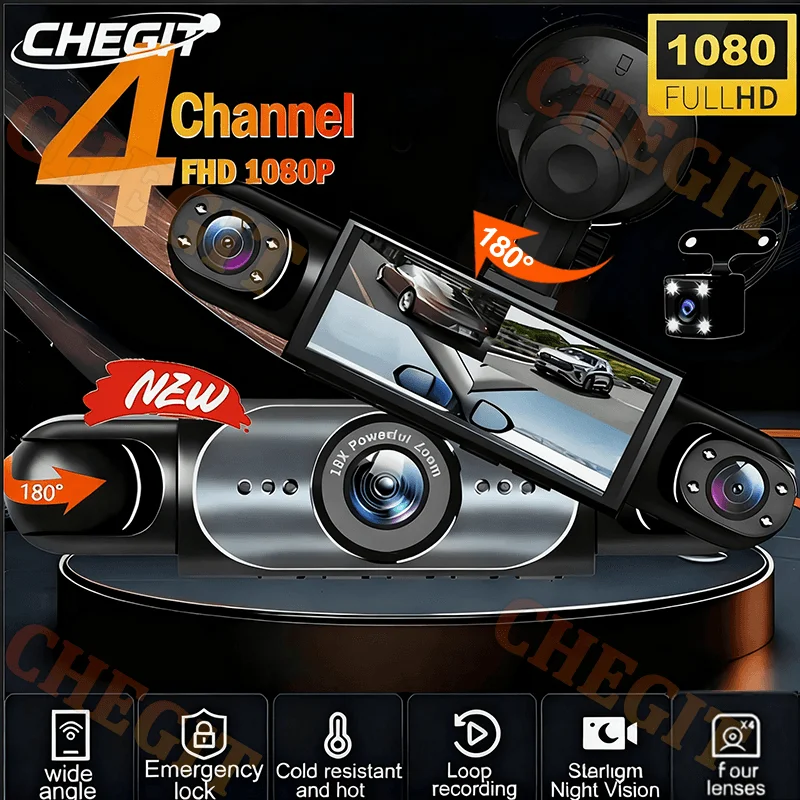 360° Car Camera 3/4…