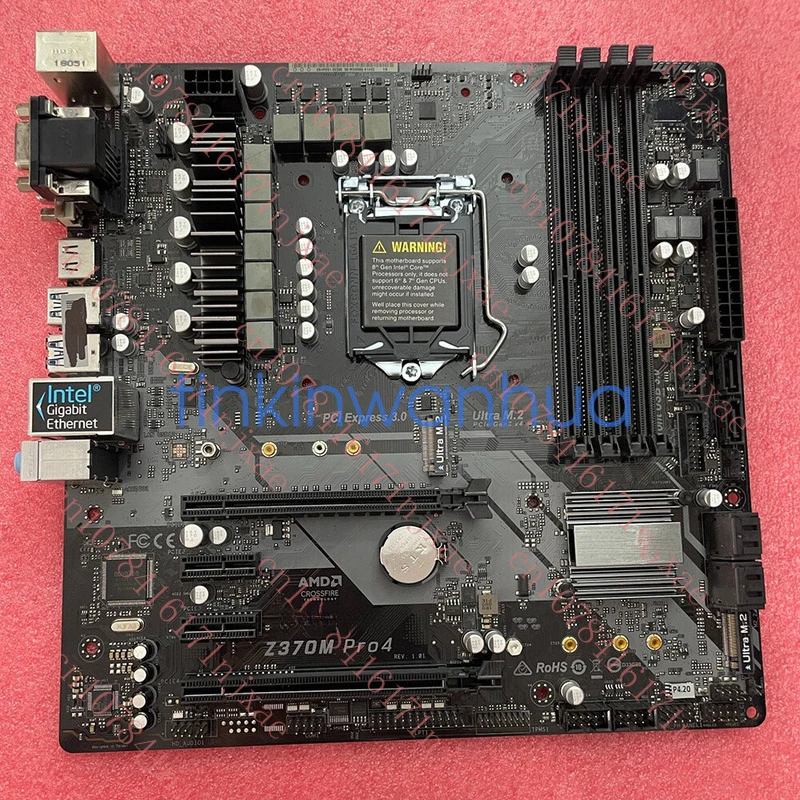 

used For ASRock Z370M Pro4 LGA1151 DDR4 2×M.2 6×SATAIII Micro ATX Motherboard.