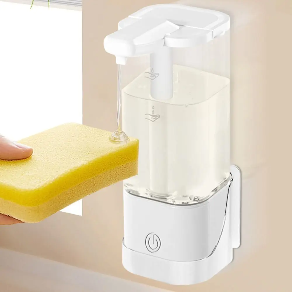 Touchless Automatic Liquid Soap Dispenser Infrared Induction High Capacity Sensor Hand Sanitizer Machine Self Cleaning