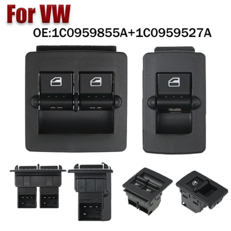 

A+ ABS Car Window Master Control Switch 1C0959855A 1C0959527A For Volkswagen Beetle