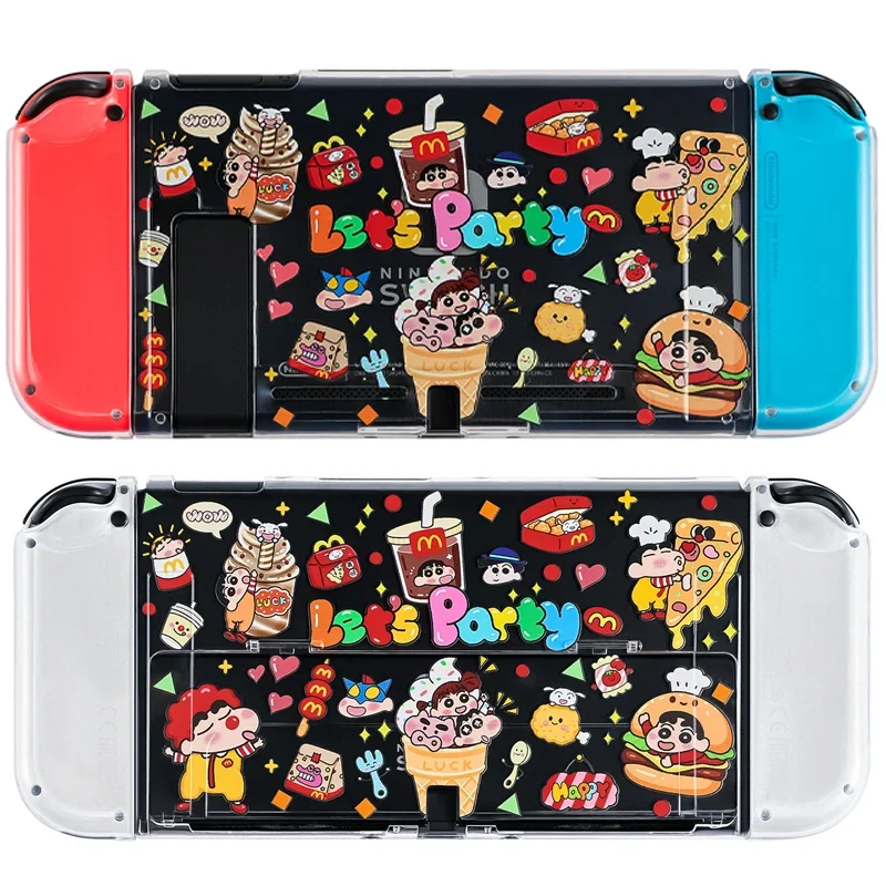 

Чехол Crayon Shin-chan Anime для Nintendo Switch OLED/Switch NS, защитный чехол из ТПУ, контроллер Joy-Con, милый чехол