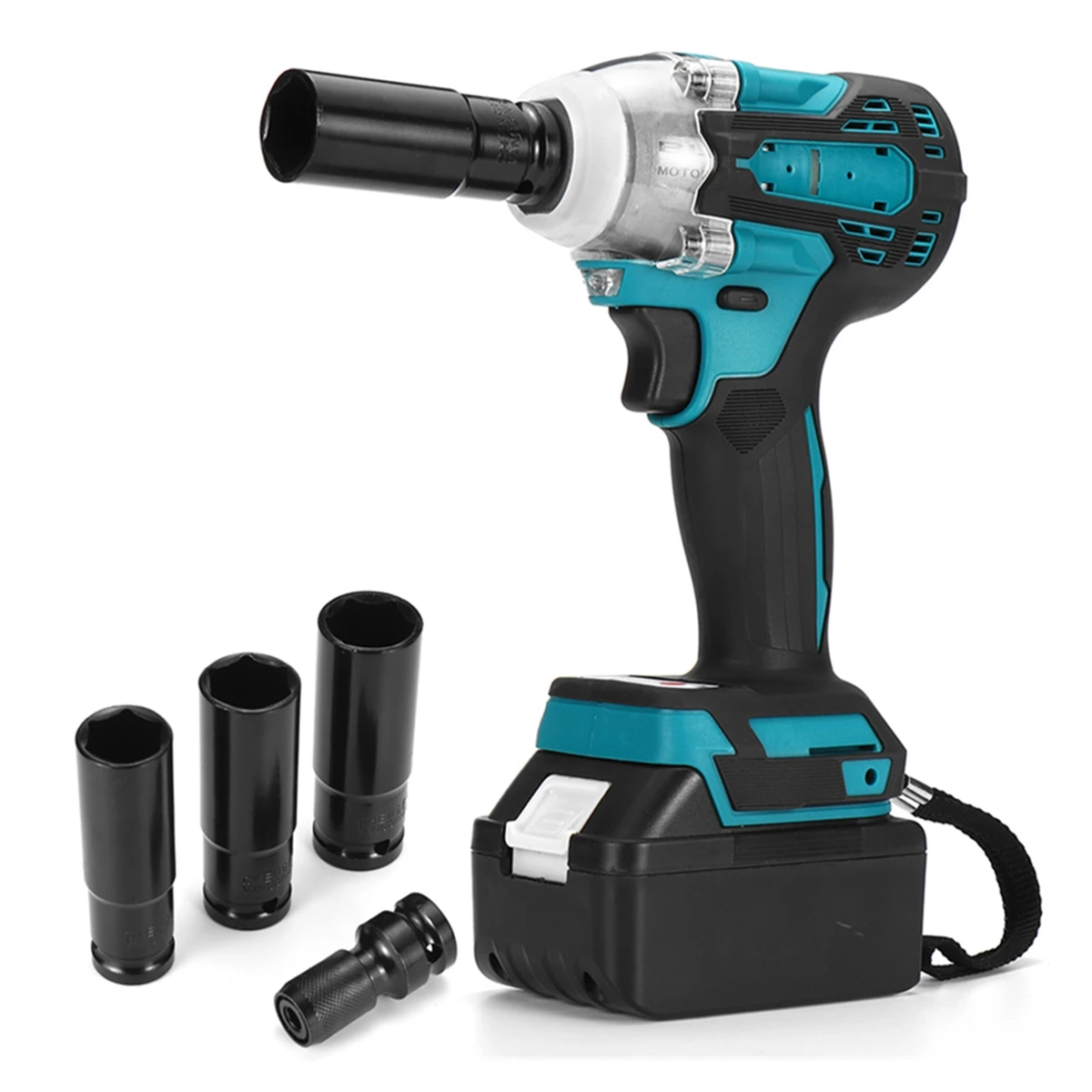 388VF 588N.m Brushless Cordless Electric Impact Wrench W/Li Battery Power Tools 1/4\