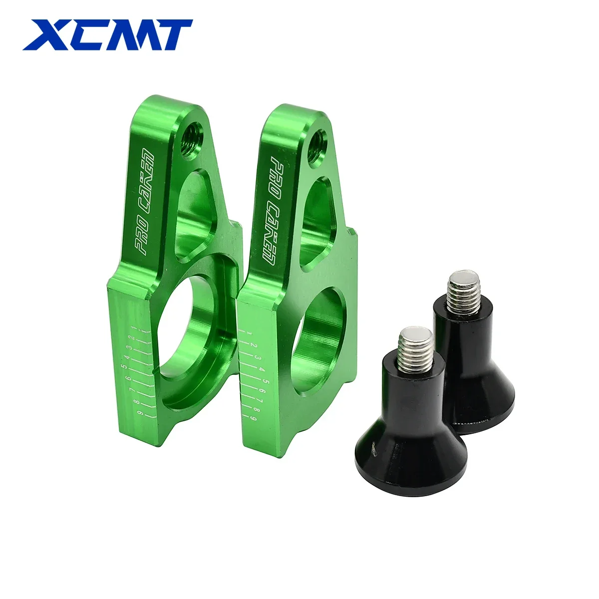 Motocycle CNC Rear Axle Blocks Chain Adjuster For Kawasaki KX 125 250 250F 450F KX125 KX250 KX250F KX450F KLX450R 2003 2016 2018