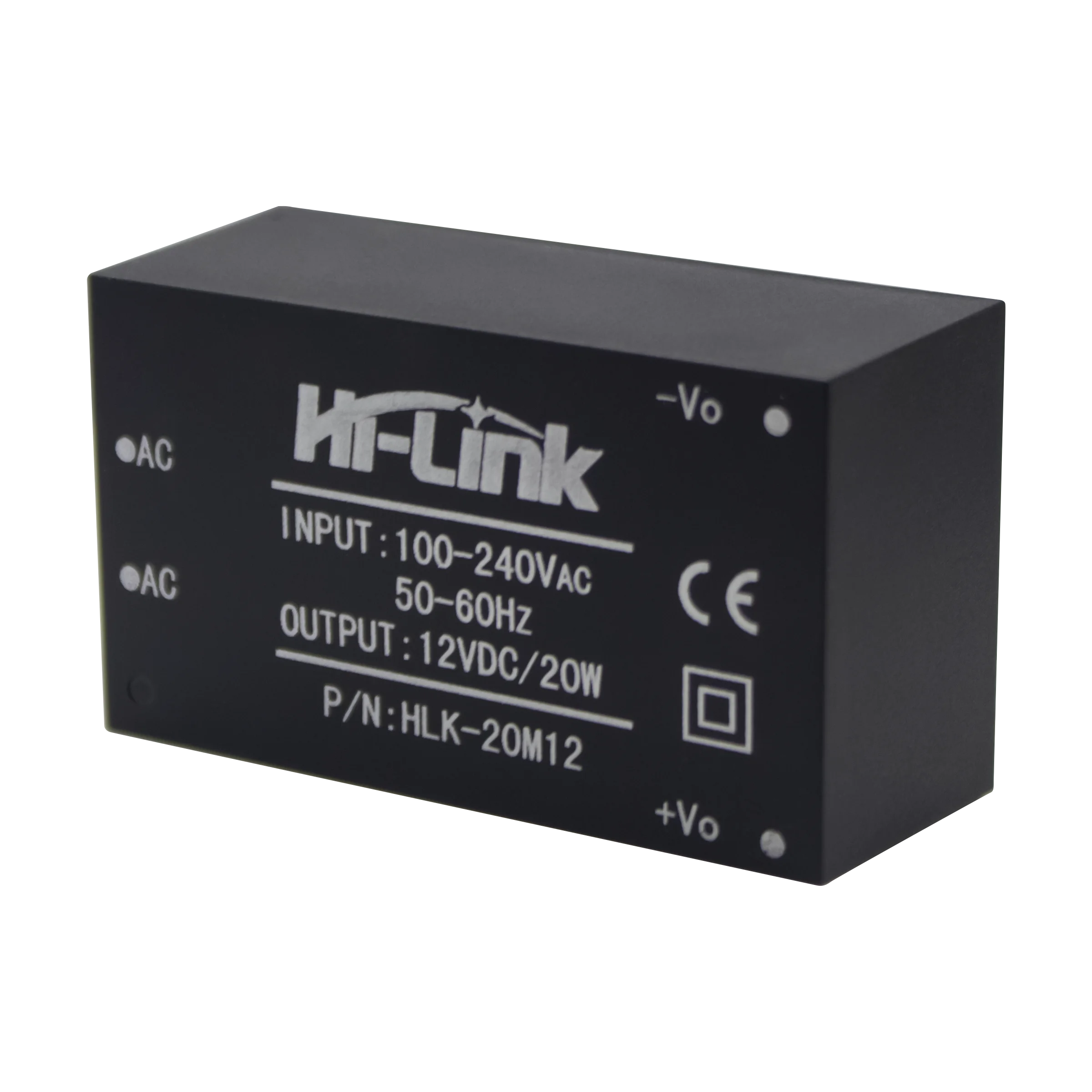 2pcs/lot HLK-20M12 220v to 12V 20W 1.6A AC DC Converter Mini Switch isolated step down power supply module  OEM/ODM CE FCC 20M12