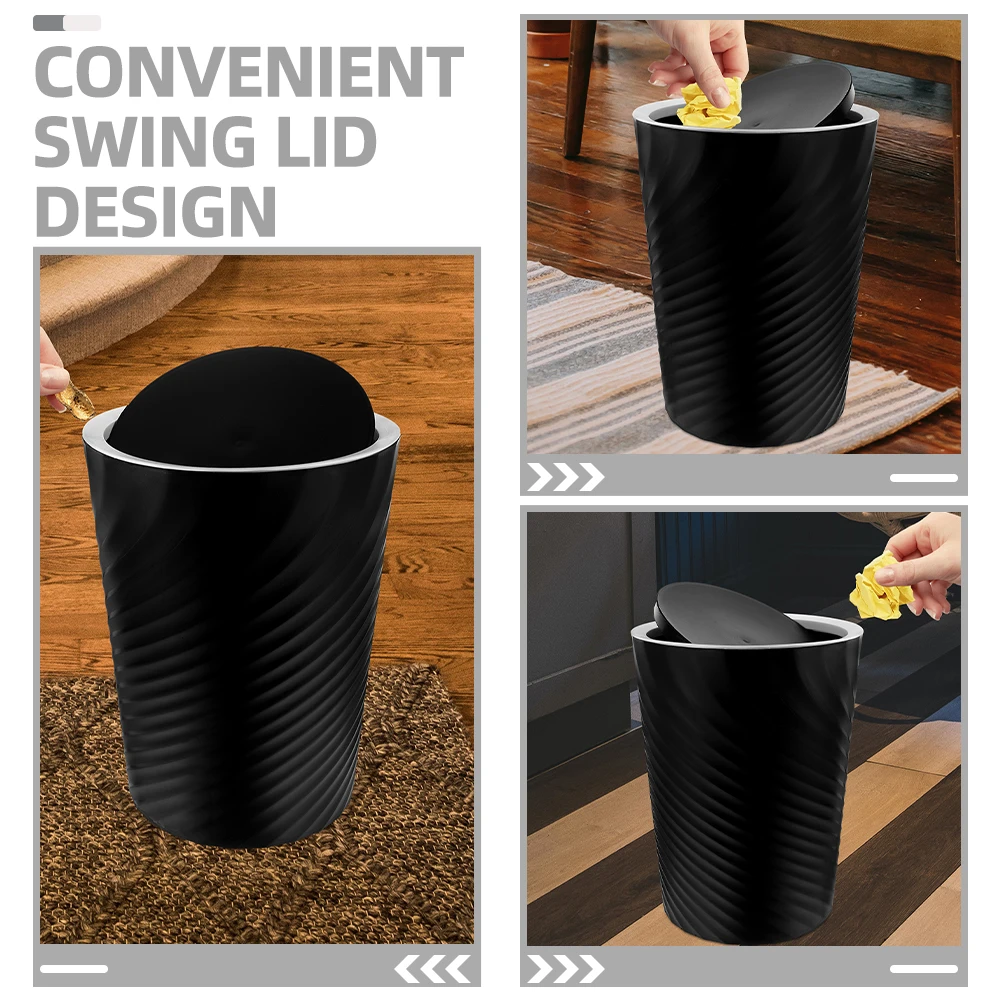 

Lid Waste Plastic Swing Bin Can Bin Plastic Swing Kitchen Trash Can Home Supply Household Garbage Bucket Garbage Bucket
