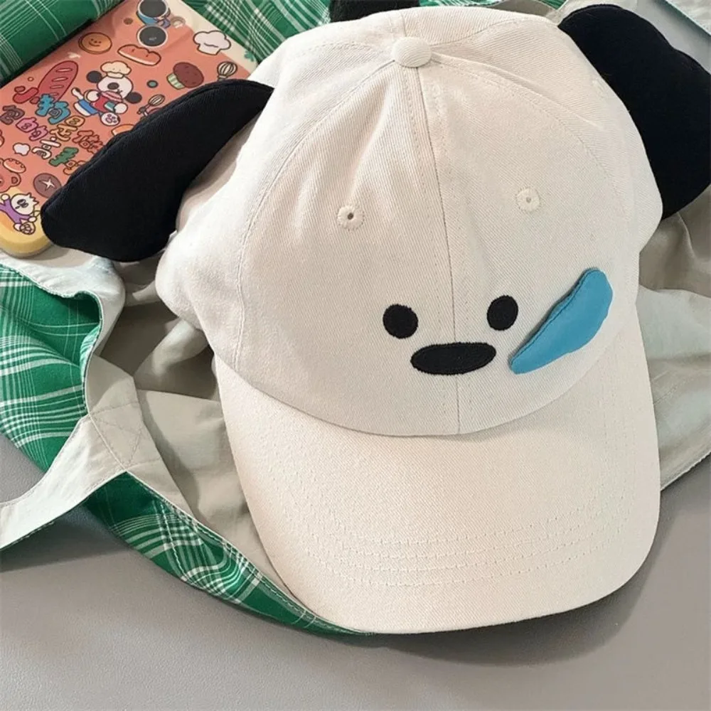 Letter Embroidery Couple Baseball Cap 2024 Capybara Runny Nose Anti-Sun Dad Hats Trendy Breathable Golf Cap Unisex