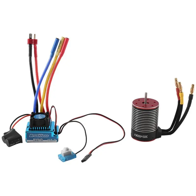 

Best-3650 Brushless Motor And 120A ESC For 1/8 1/10 RC Car Drift Racing Off-Road Monster Truck