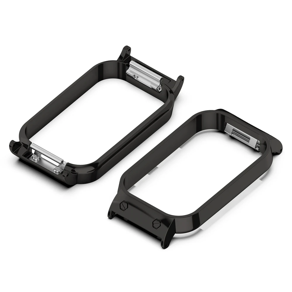 Capa de metal para xiaomi smart band 8, moldura ativa de alta qualidade, acessórios de proteção para relógio inteligente, conexão de pulseira de 18mm 