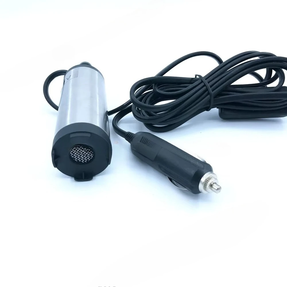 Mini Submersible  Fuel Transfer Water Oil Suction Pump 38MM Stainless Steel DC 12V 24V 12L/Min 25W Car Cigarette Lighter