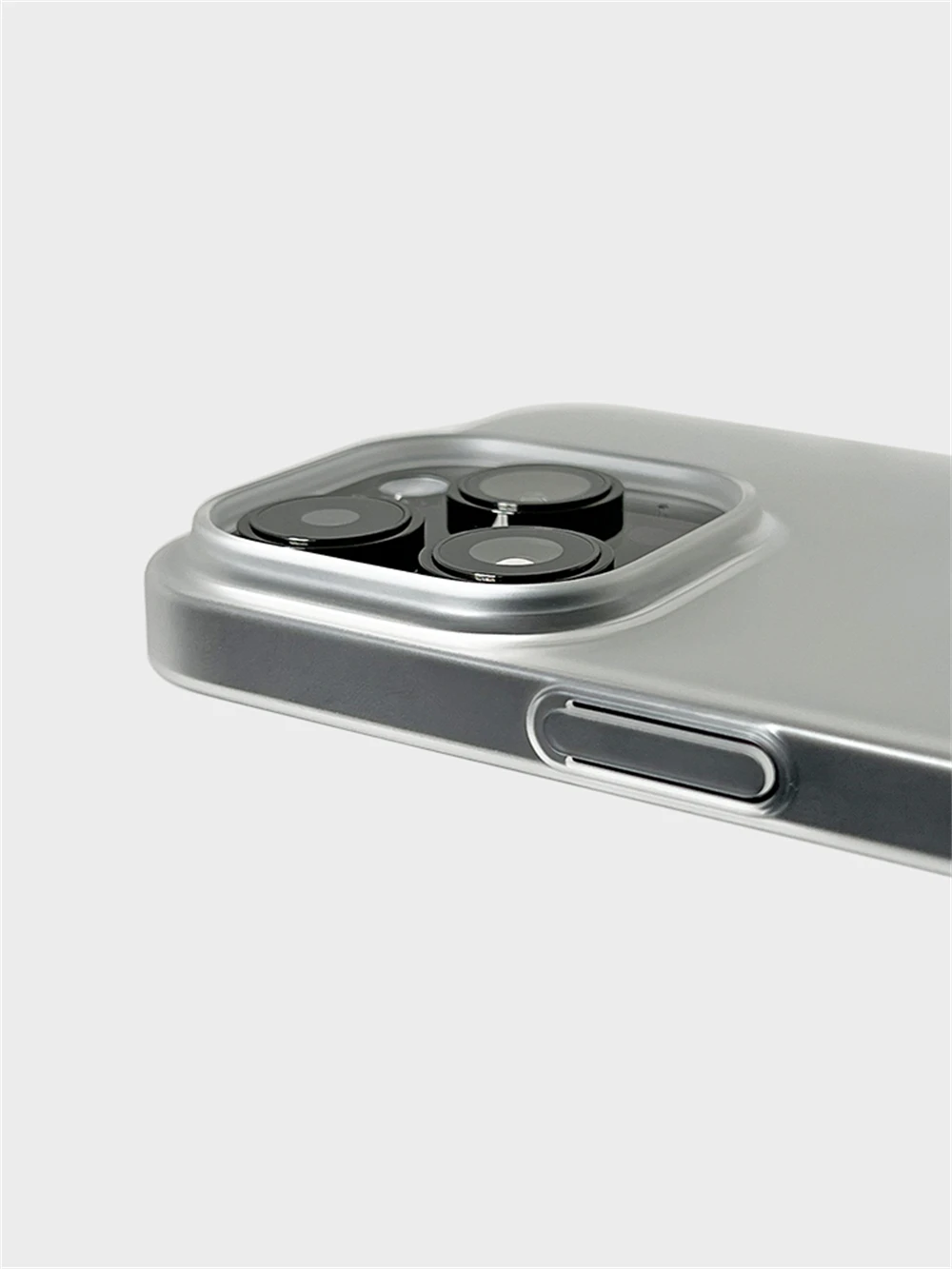 0,7 mm ultradünne, sandgestrahlte, mattierte Hart-PC-Hülle für iPhone 18 17 16 Pro Max 15 14 Plus 13 12, einfache transparente Abdeckung – Detail 6