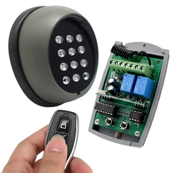 Universal 433.92MHZ Access Control Password Multi Function Wireless Keypad 433mhz Gate Garage Door Opener include Receiver