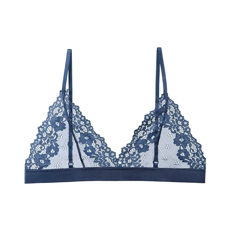 French Sexy Full Lace Girl Sling Wrapped Chest No Chest Pad No Steel Ring Tube Top Bottoming Underwear Women's Anti-glare