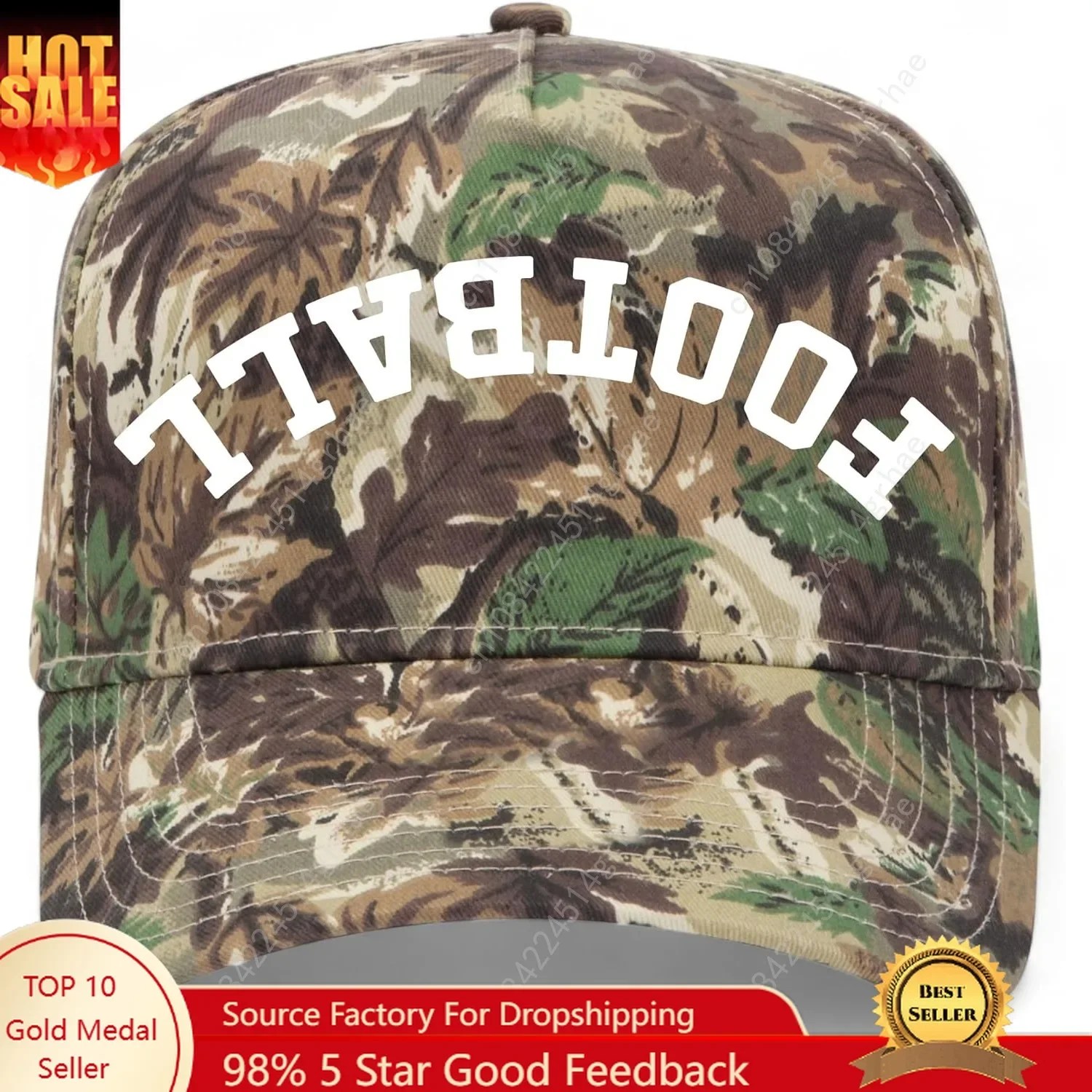 

Football Upside Down Reversed Vintage Trucker Hat | Premium Snapback Baseball Hat for Men & Women