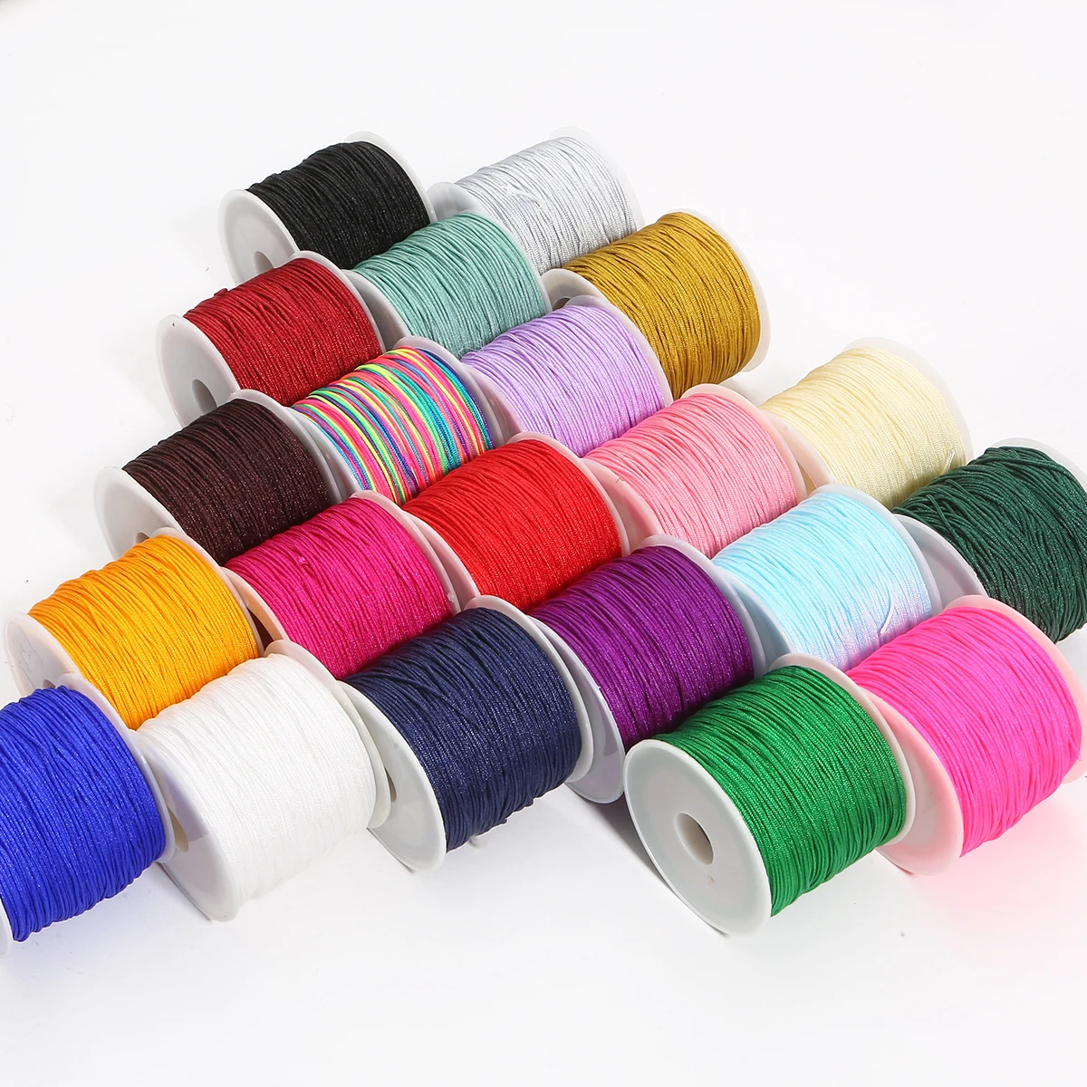 Ribbon Wired Satin - 0,8 mm 45 m Nylonkordel für