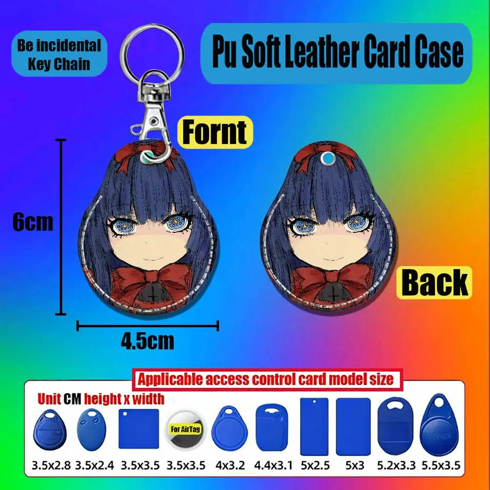 For BLACK SOULS 2 Alice Red Hood Mabel For AirTag Case Card Holder Keychain ID Credit Bank Access Badge For Air Tag Case Shell - view 5