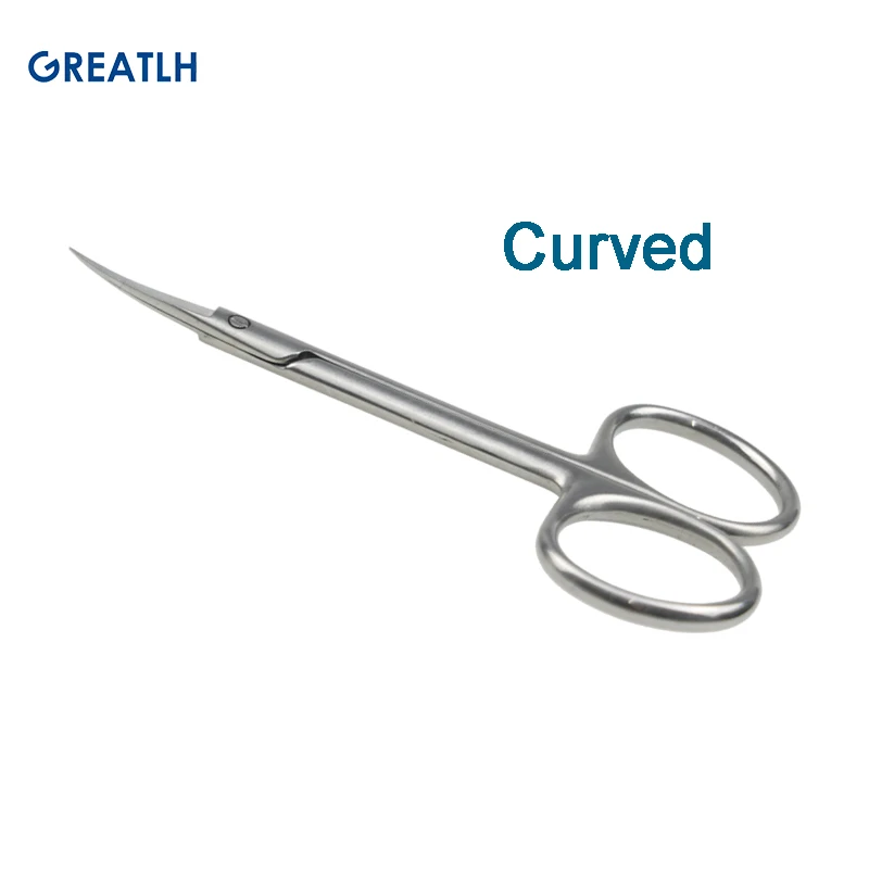 1pcs Stainless Steel Tissue Scissors Straight Curved Autoclavable Medical Scissors 10cm