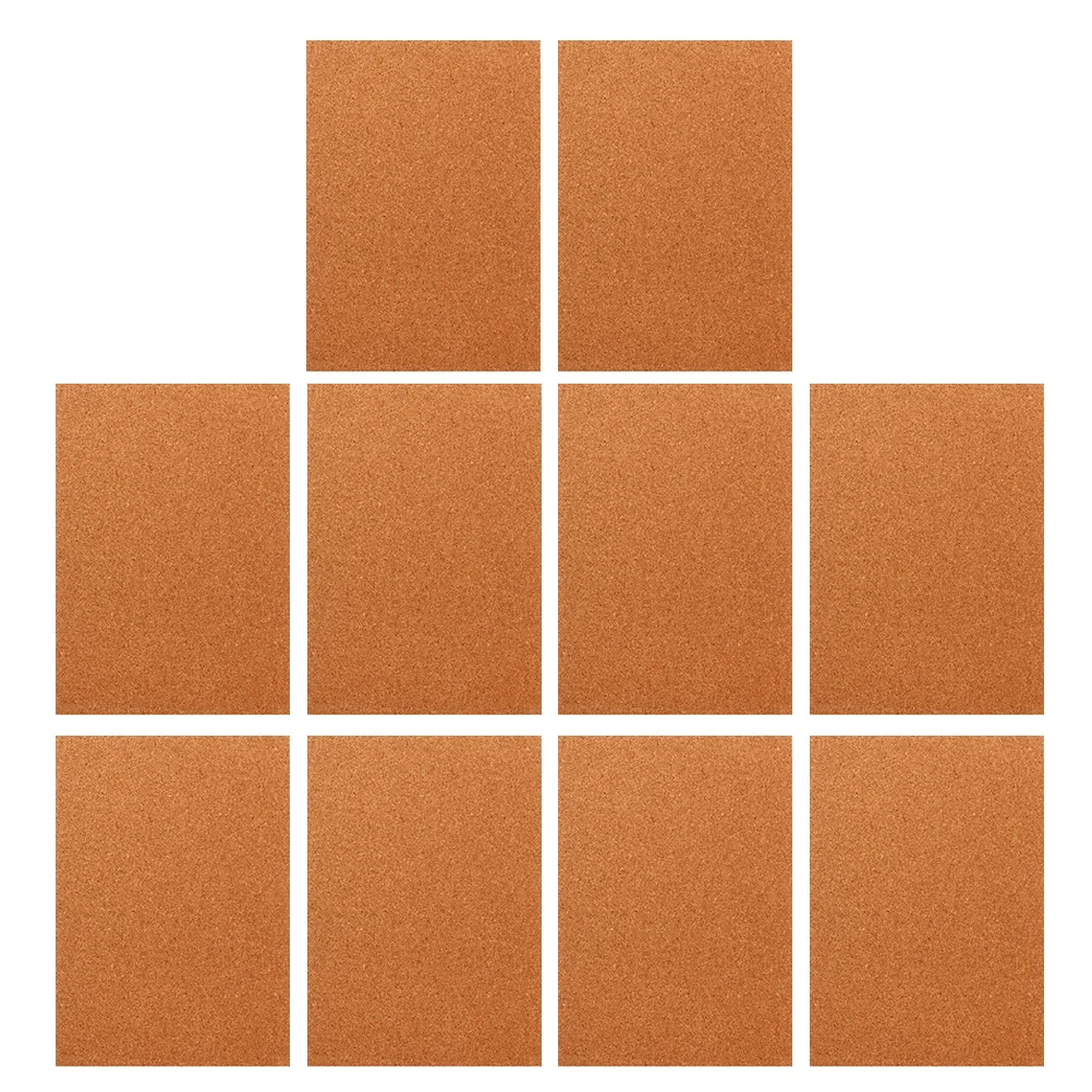 

10 Pcs Corkboard Boards for Photo Office Message Self-adhesive Wall Notice Decorate