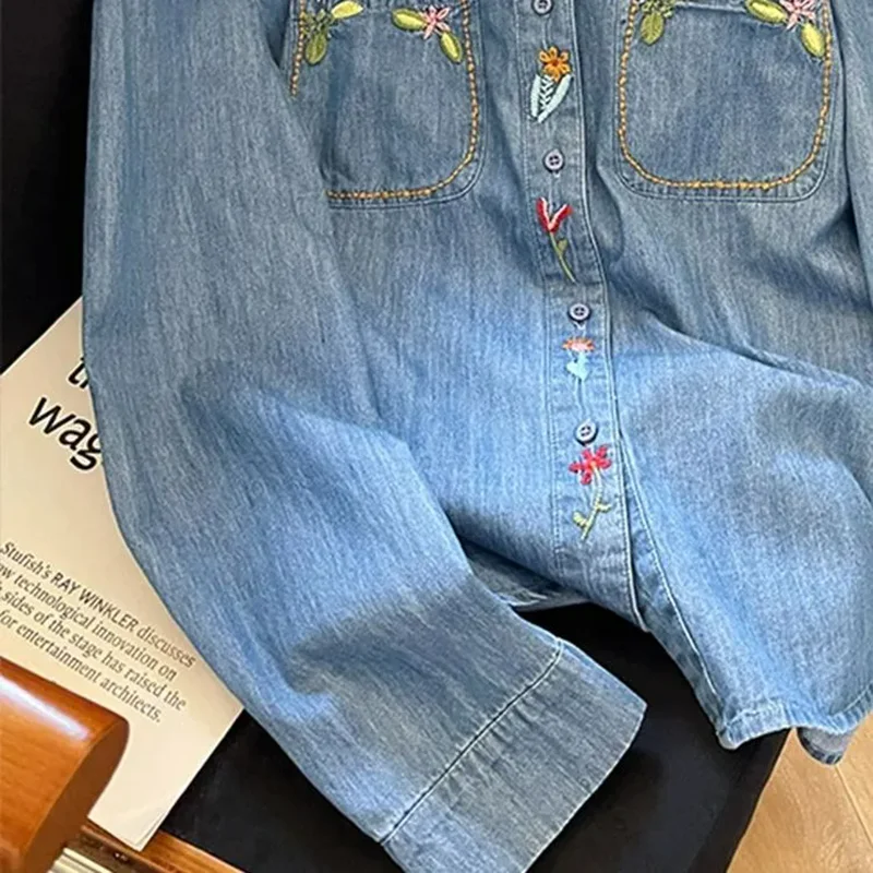 Harajuku Fashion Cotton Denim  - Embroidery Jeans review and price