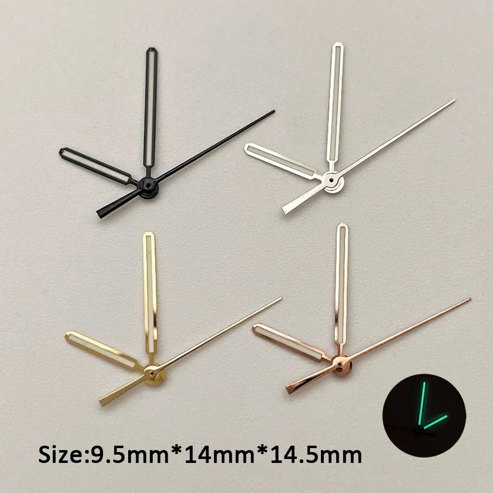 NH35 Zilver Goud Zwart Gemodificeerde Horloge Pointer Lichtgevende Horloge Hand Voor NH35 NH36 Beweging Eiken Wijzerplaat Handen Vervanging Accessoires