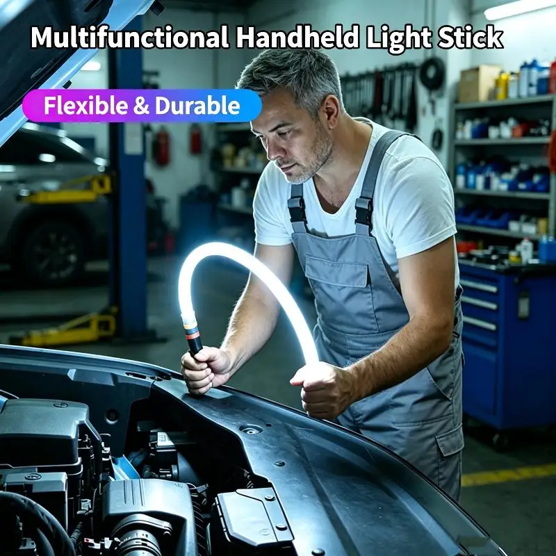 Flexible LED Flashlight Stick Cordless Portable Work Light for Car Repair Home Furniture Assembly Work