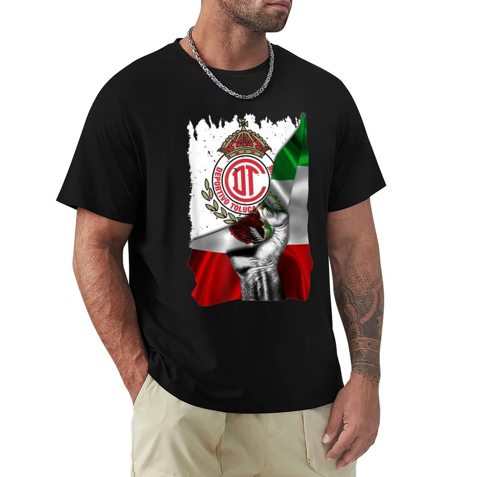 Camiseta del Club de Fútbol FC Toluca, Orgullo Mexicano, Camiseta Resistente para Trabajo